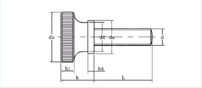 product high rated m3 m4 m5 stainless steel ansi aisi 304 316 plain high type knurled thumb screw din464-59