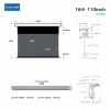 110 inch/16:9 Gray Crystal