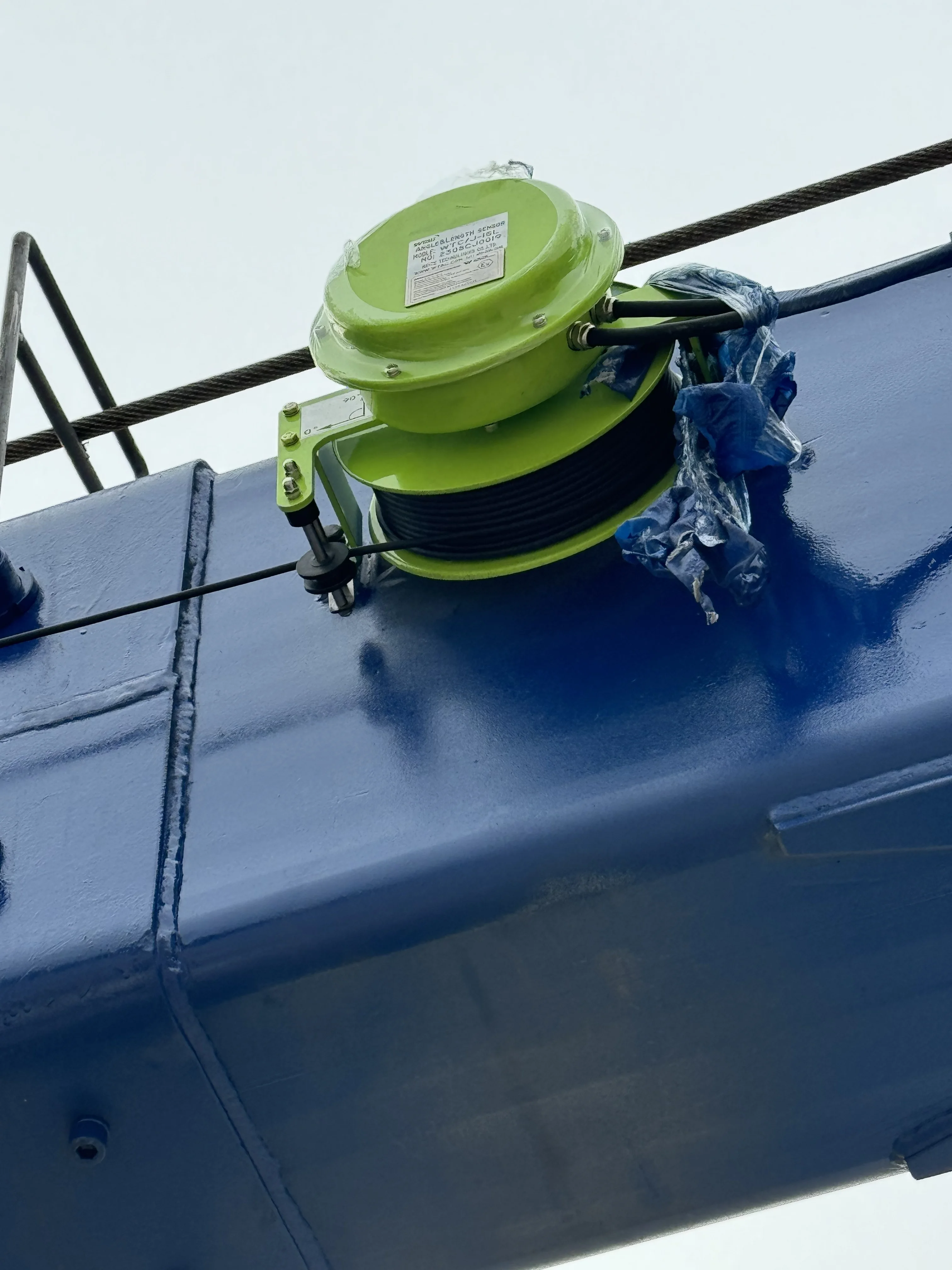 WTAU Cable Reel Crane Angle Boom Sensor kato for Telescopic Cranes 25-45m Length Measurement -10~90 Angle Range