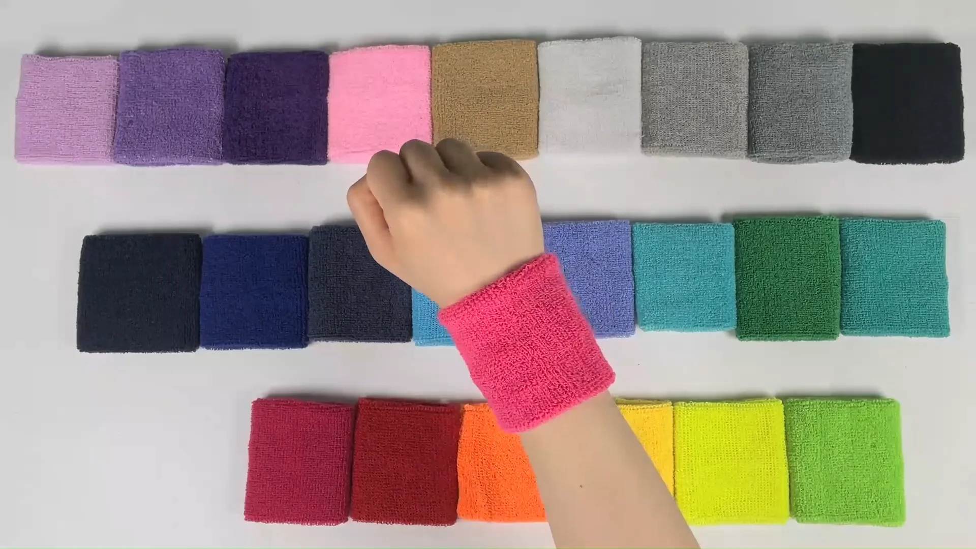 Aolikes Fashion Towel Wristbands Arm Sleeve Sweatbands Colorful