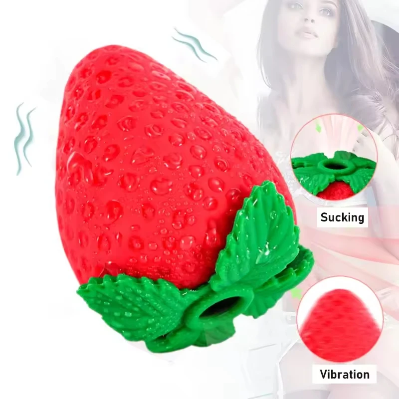 LOVE Strawberry Vibrator 10 speed Sucking Vibration Waterproof Nipples Clit Massage Stimulation sex toy for girls LOVE Strawberry Vibrator 10 speed Sucking Vibration Waterproof Nipples Clit Massage Stimulation sex toy for girls