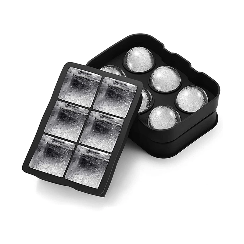 Дизайн на заказ большой Bpa бесплатно пищевого силикона сферы льда формы мяч формы льда кубики лотки