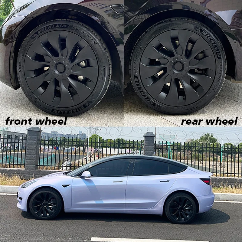 テスラモデル3 18インチホイールカバーハブキャップエアロホイール