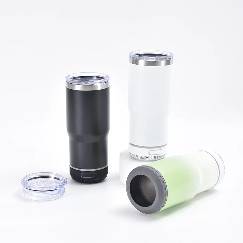 2023 New Arrival Stainless Steel Drinking Cups With Blue Tooth Wireless