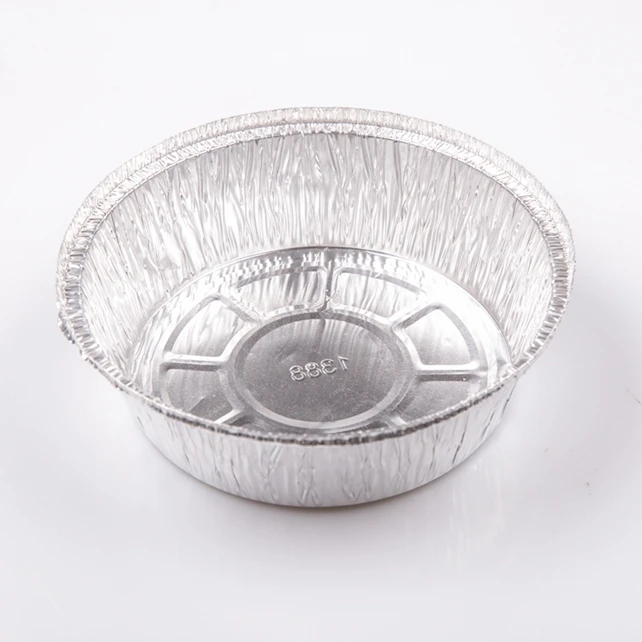 TIA c8 Inch Deep Loading Disc Aluminum Foil Bowl Takeaway Container Fast Warm Foil Bowl