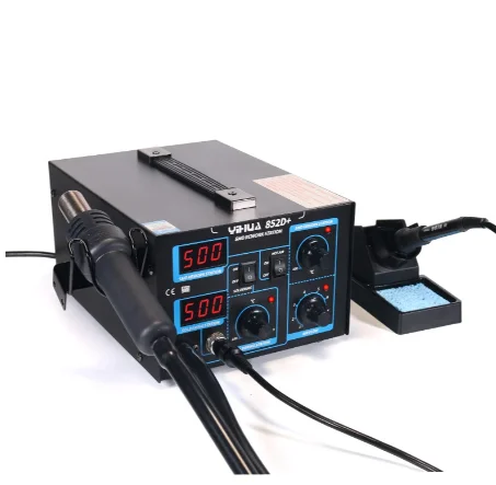 High Quality Yihua 858d Ac 220v Led Display Adjustable Temperature Hot Air Gun For Mobile Repair YIHUA858D