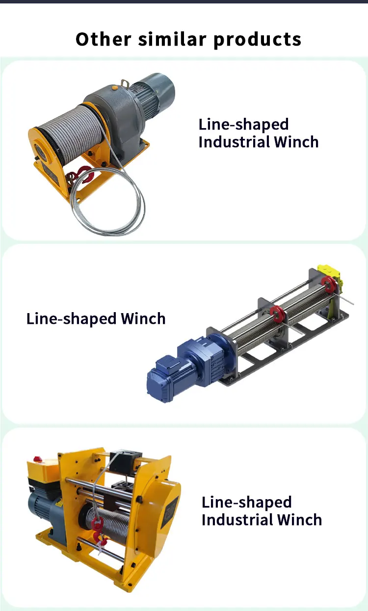 Heavy Duty Mono Winch 8 Tonnes 500m 380v415v440v Three Phase Electric