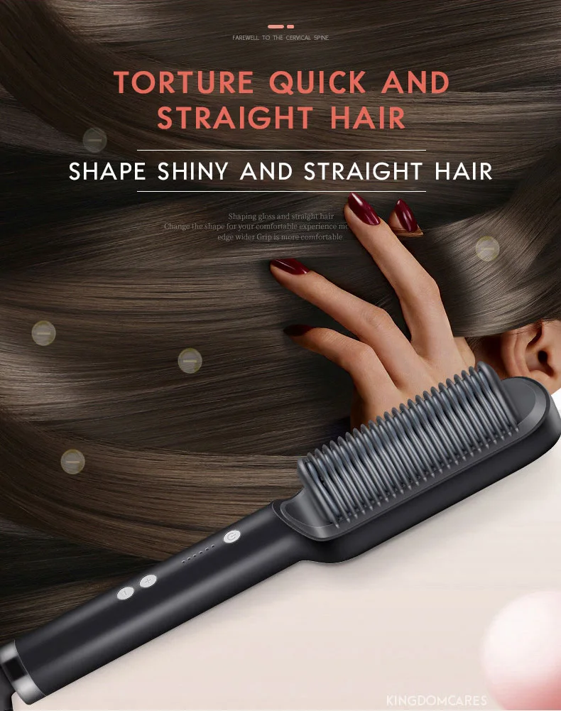 Kskin Factory Direct Sale Hair Straightener Brush Comb Hot Comb Hair