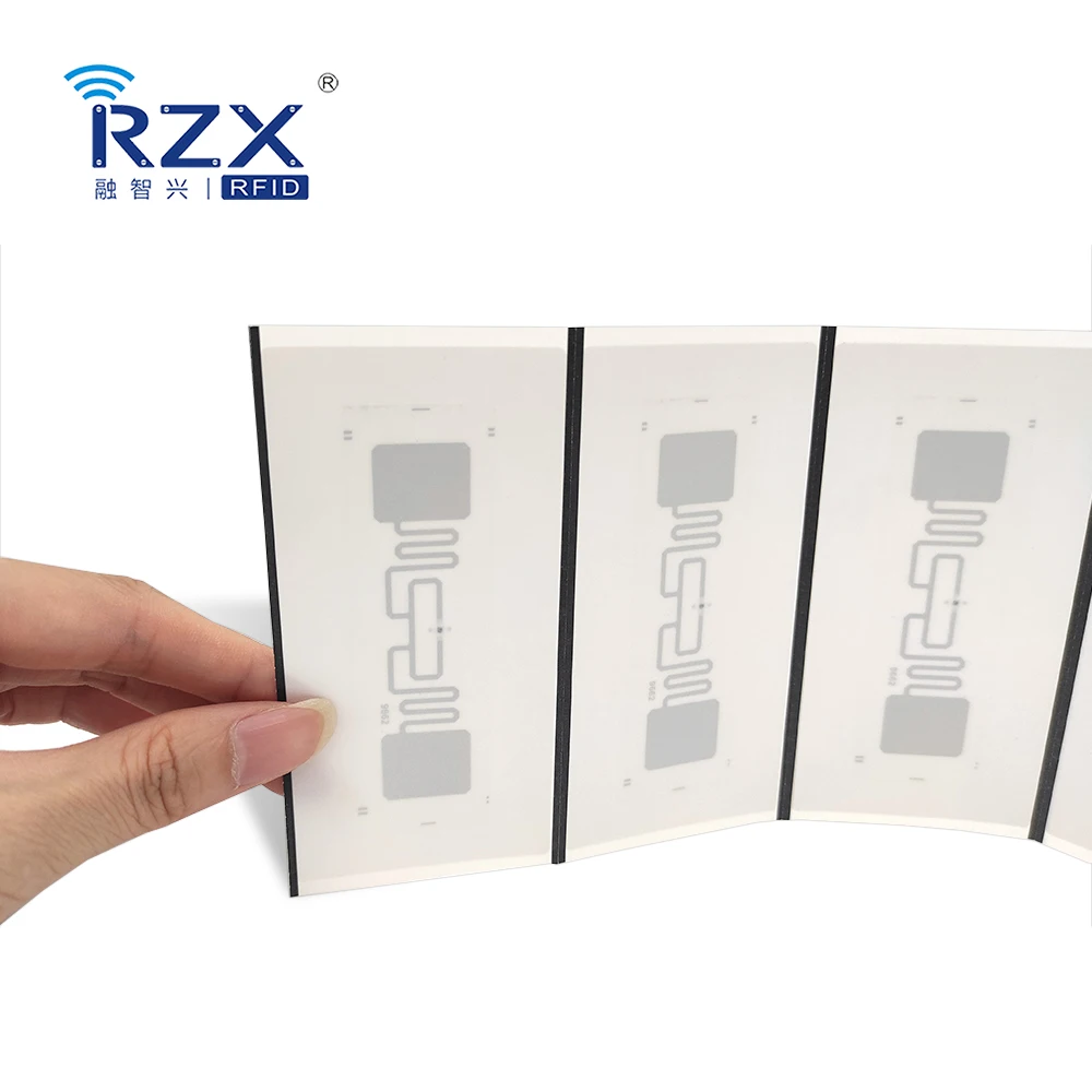 Long Range Passive RFID Mini Tag ISO18000 6C Inlay UHF Rfid Tag Sticker for 860-960MHz Frequency