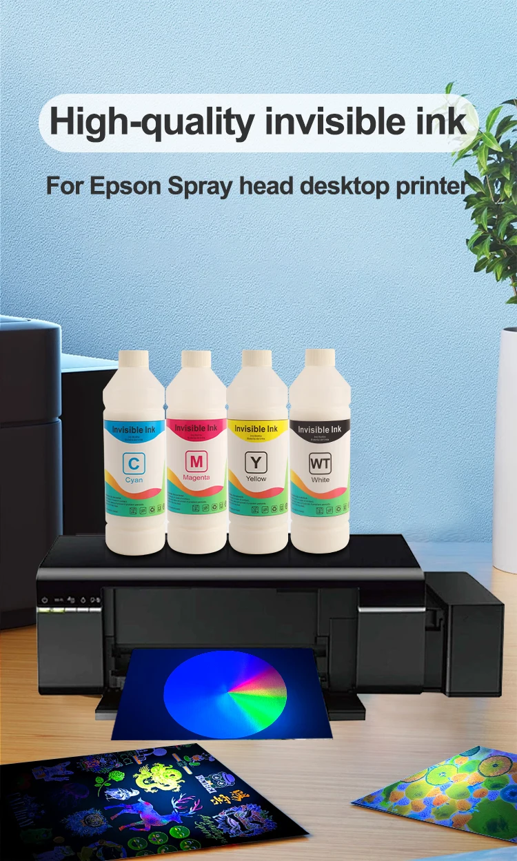 6 Colors UV Invisible Ink - Visible Only under UV Light