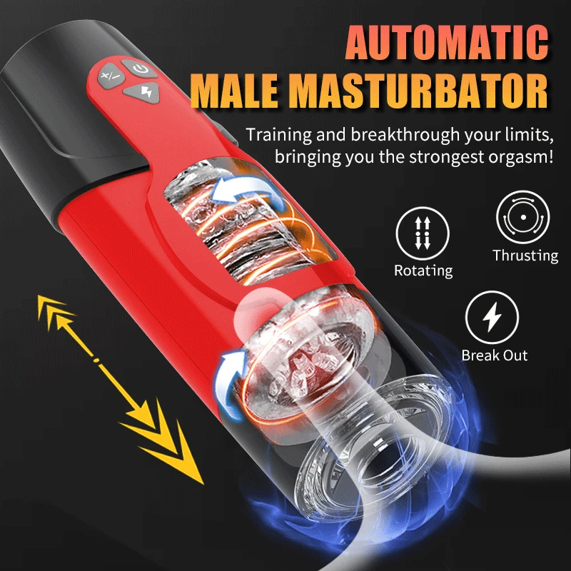 Automatic Male Masturbator Telescopic Rotation Vagina Adults Sex Toys for Men Piston Masturbator Cup Supplies