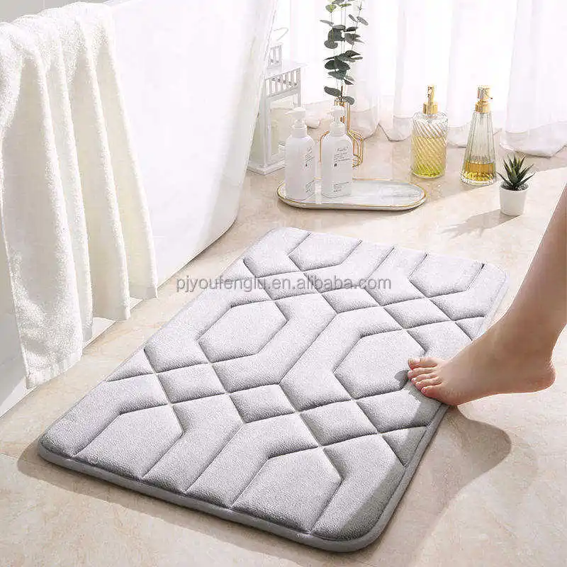 Hot Selling Customized Absorbent Bathroom Mat non Slip Floor Mat bedroom Kitchen Floor Mat and Rugs