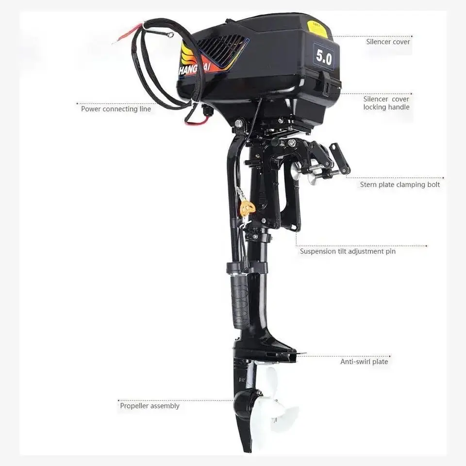 Новые Популярные 5 л.с. бесщеточные 48 В DC электрические лодочные