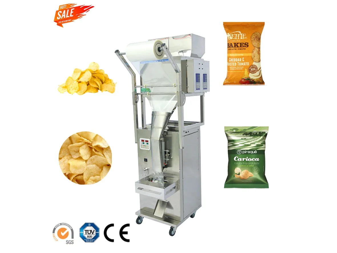 Nitrogen Cassava Banana Chips Potato Chip Packaging Machine Plantain Chips Plastic Bag Packing 6474