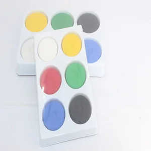 6-Color Safety Assured Tempera Paint Set Kids Watercolor Magic on Paper Canvas Glass-Washable Features