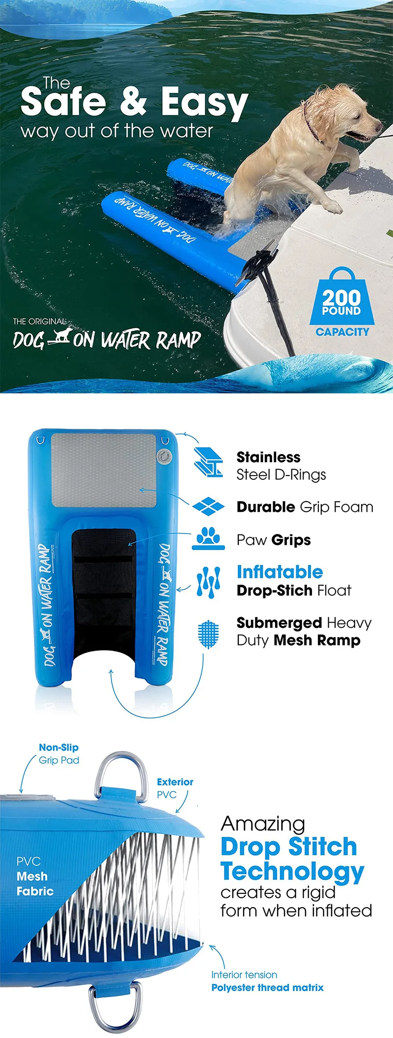 Dog Water Ramp Inflatable Surfboard For Pets - Buy Dog Water Ramp,Dog ...