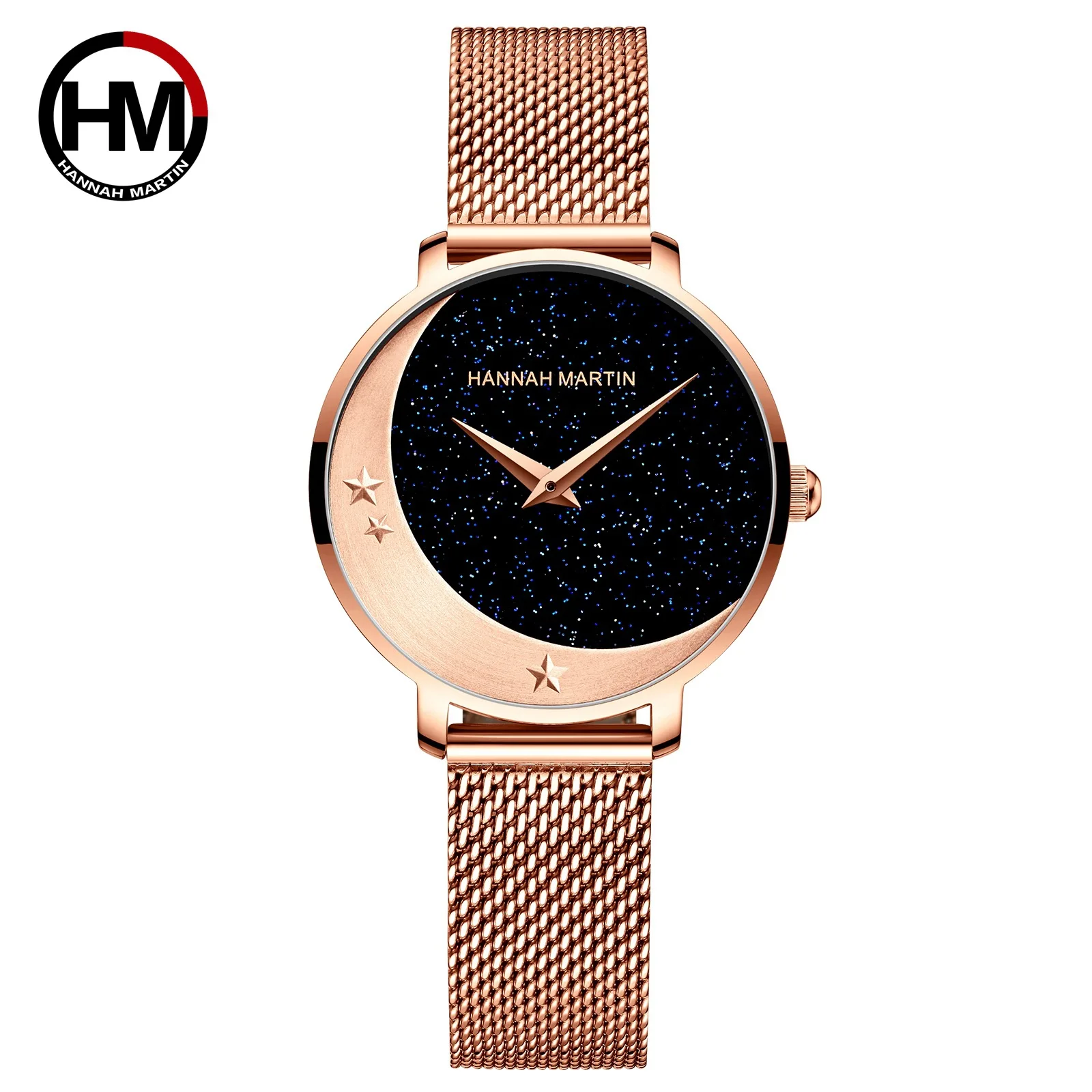 Hannah Martin HM-1334 Women's Elegant Dress Quartz Watch Waterproof Full  Steel Bracelet 16mm Alloy Band Oval Relogio Feminino