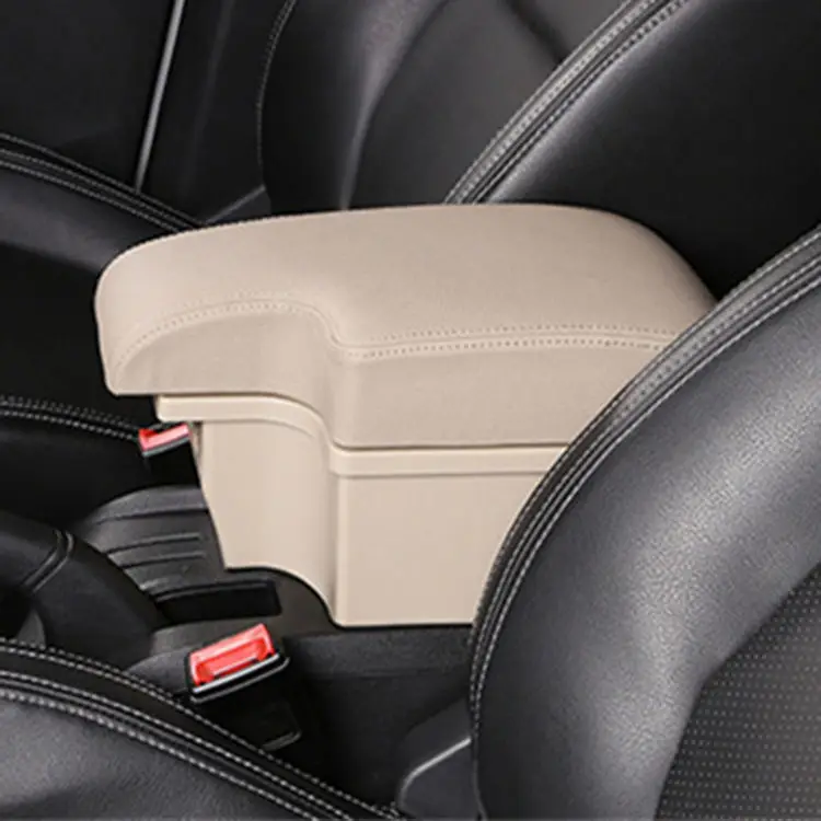 product new design luxury and convenient car armrest console storage armrest box with usb charger-5
