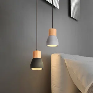 Creative Retro Small Cement Chandelier for Indoor Decorative Restaurant Cafe and Milk Tea Shop Restaurant Pendant Lights