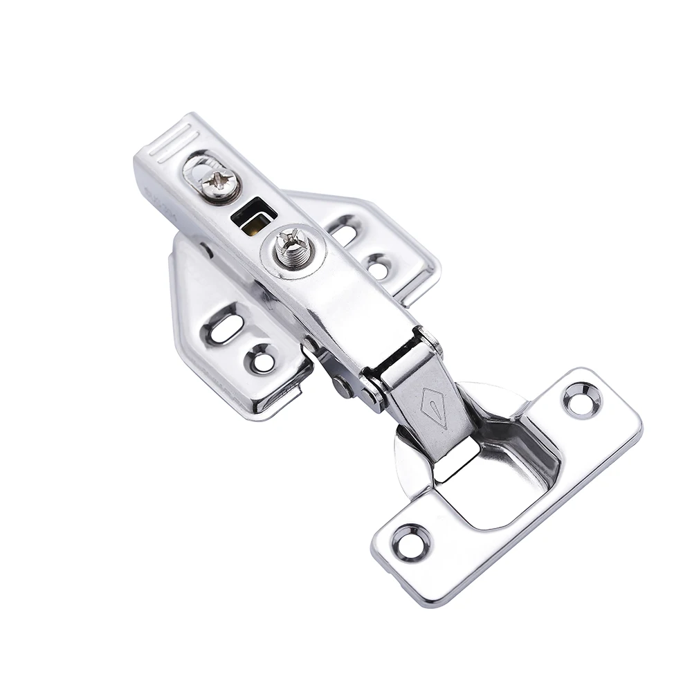 Hydraulic Hinge Kitchen Stainless Steel Fixed Cabinet Hinge Damping Buffer Door Soft Closing Hinge