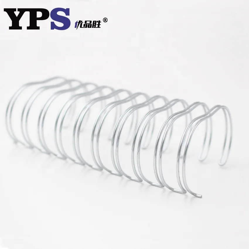 Предварительно вырезанные двойные петли с нейлоновым покрытием серебряного цвета обвязочная проволока O для мягкой обложки