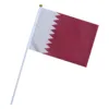 Bandera de mano de Qatar
