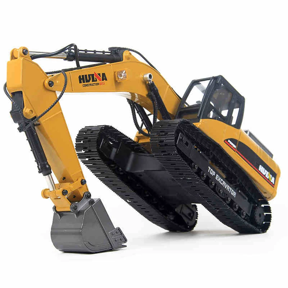 Original HUINA 1580 RC Truck Escavadeira 1/14 Cerca de 45Mins