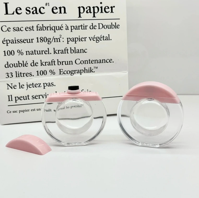 product hot sale empty cute transparent plastic jar for cosmetic concealer liquid foundation press 10ml-30