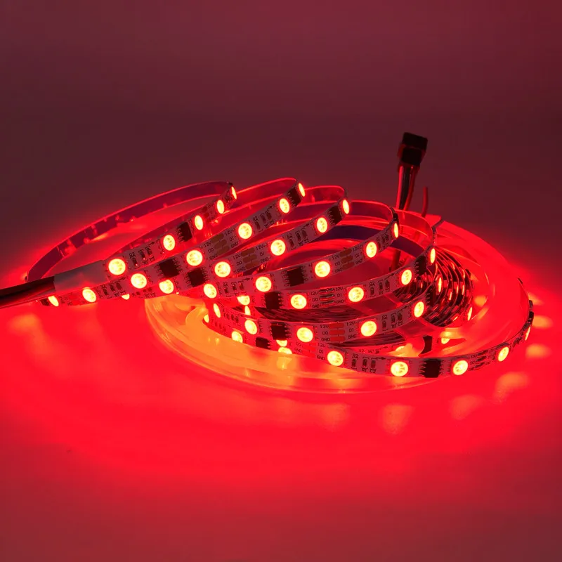 GS1903 Ws2812B Ws2811 5050 RGB 60leds 5mm 6mm Led Strip Light Pixel Flex Light Strip Addressable Ledstrip 12V 5V 5m Strip Light