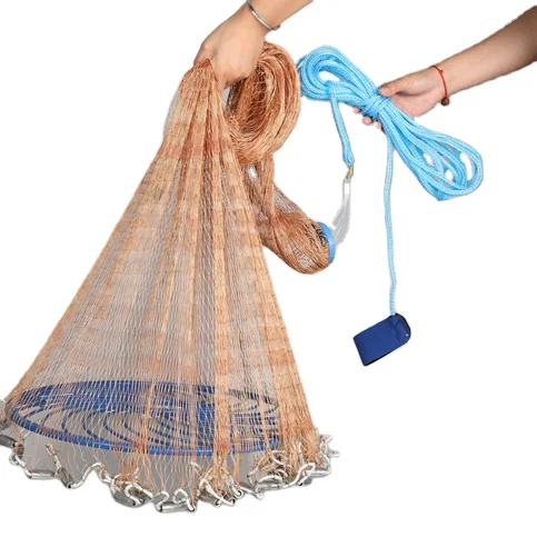 6ft fish net casting Joy Cast Super Spreader is designed for shallow water 6ft Frisbee Fishing Cast Net