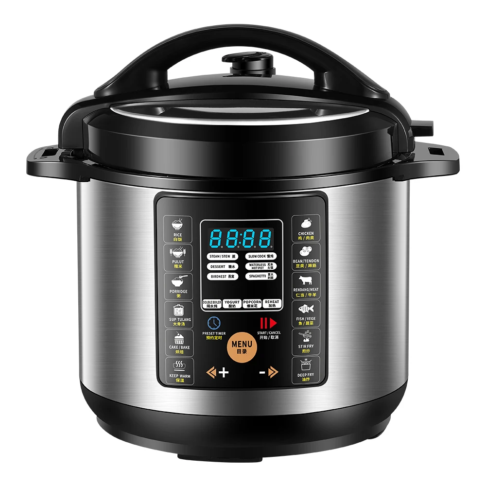 Electric Multifunctional Pressure Cooker Express Stainless Steel  Multicooker Instant Pot for Kitchen and Home Appliances 5L 220V - AliExpress