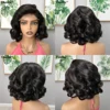 Parrucca elastica per capelli umani da 12 pollici, colore naturale