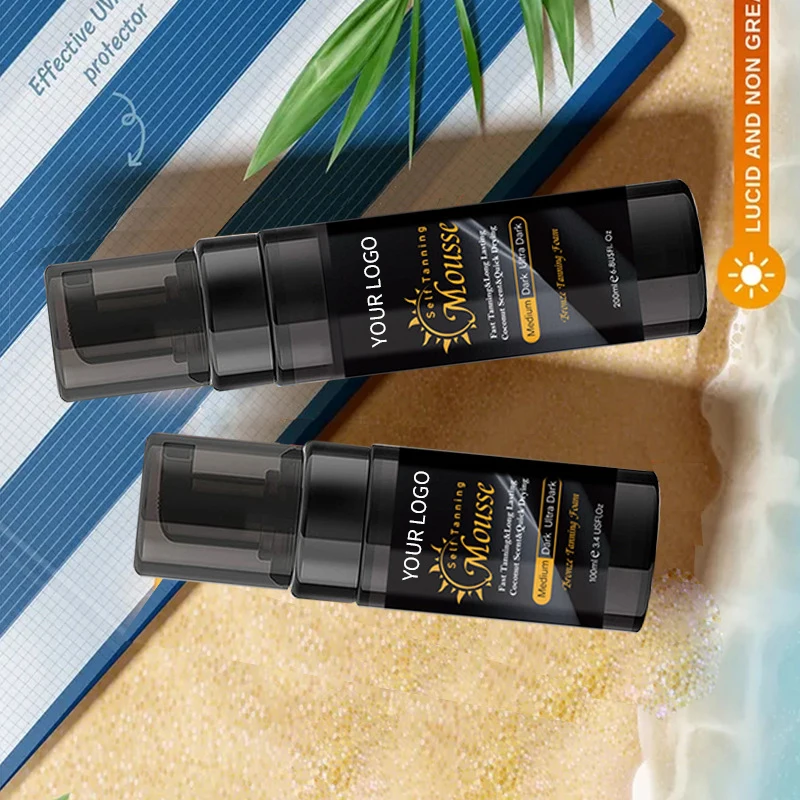 Фирменный самодельный мусс из пеноматериала темный самозагорающий с индивидуальным