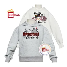 Custom Logo Sublimation Blanks Hoodie 100% Polyester Fleece Unisex Infant Kids Youth Sweatshirts Hoodies for Winter