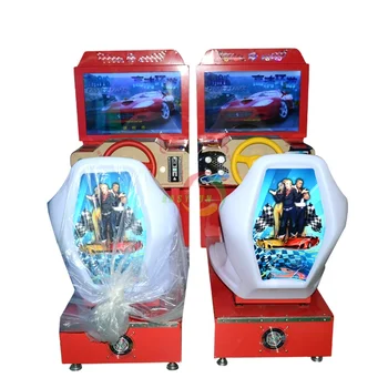 Coin Operated Electronic Kiddie Ride Driving Kids Arcade Car Racing Arcade Race Simulator Outrun Game Machine