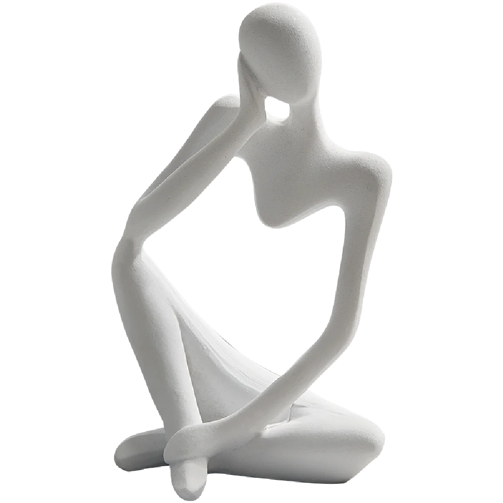 Modern Abstract Portrait Resin Sculpture & Nordic Home Decor