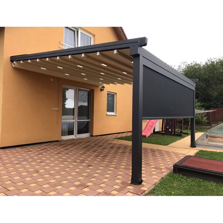 Hochwertige Outdoor-Dachfenster-Markise mit Glasdach, Einziehbar, fr  Garten und Wintergarten