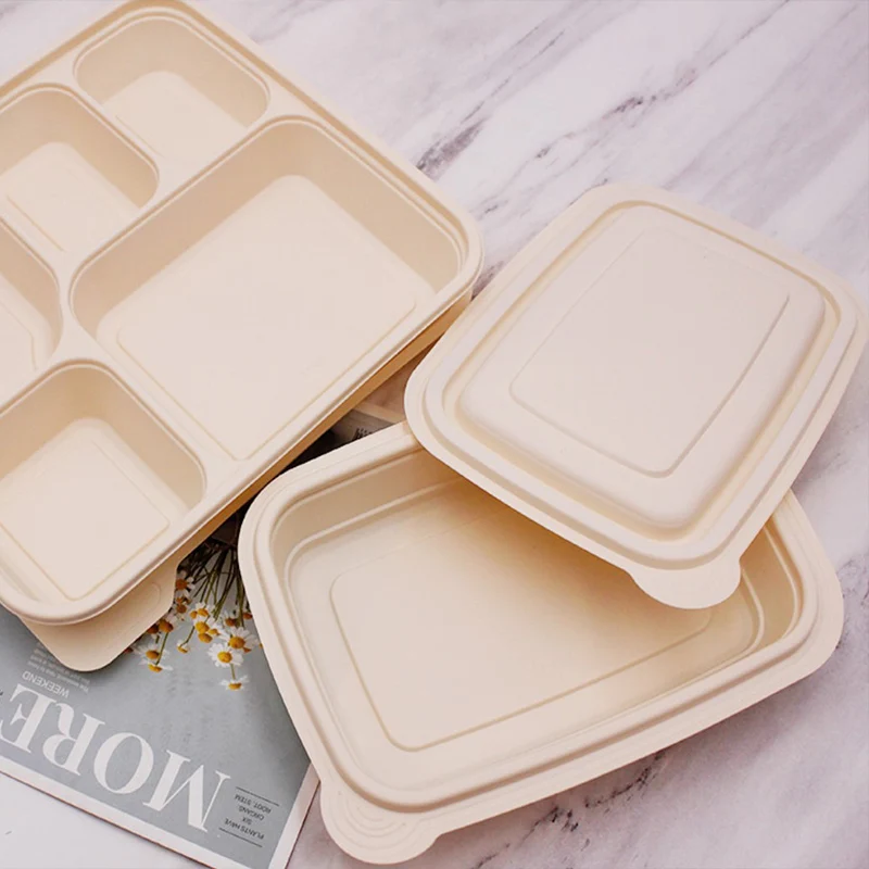 Hot Pack Food Disposable Banana Split Containers Chinese Takeout Boxes Compostable