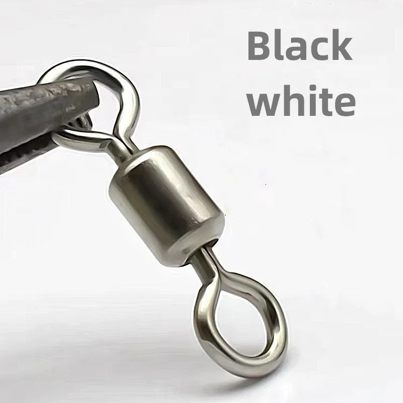 Professional Round Stainless Fishing Swivel Rolling Snap Saltwater