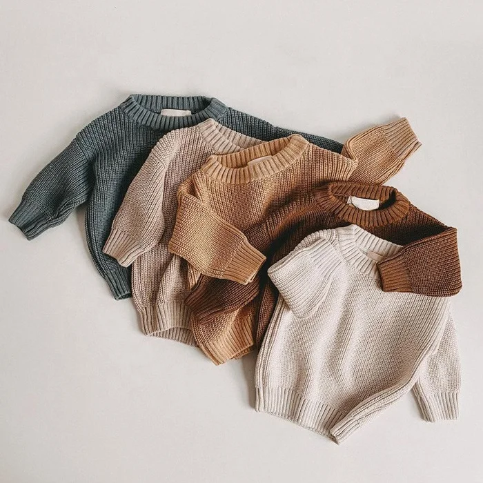 Wholesale Custom Baby Sweaters Soft Knit Wool Pullovers