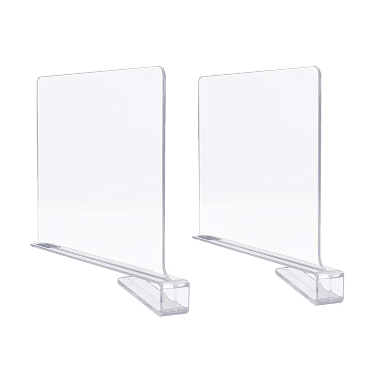 Clear Acrylic Shelf Divider Adjustable Shelf Upright Shelf Dividers,For