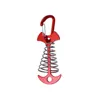 Fish Bone Clips - Red