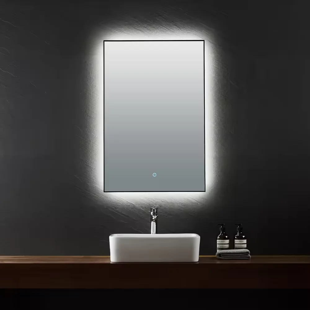 Wholesale Price Factory Cheap Price Modern LED Washingroom Rectangle Mirror Frameless Bathroom Wall Mounted Led Mirror
