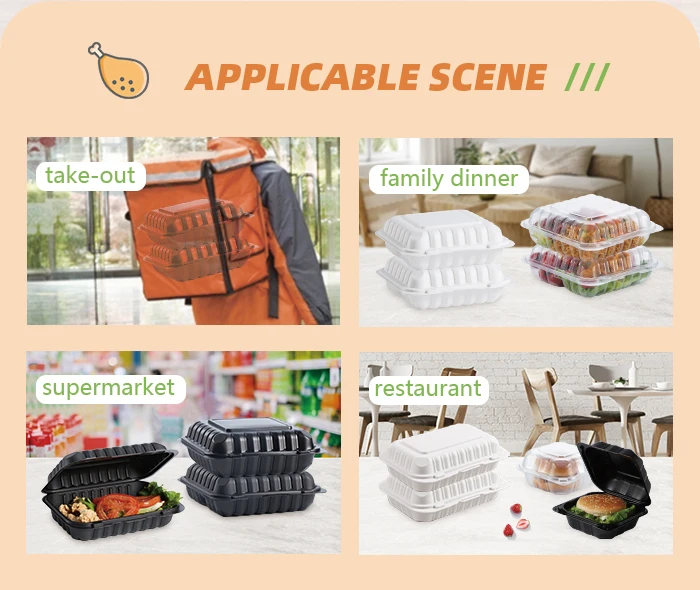 Chinese Restaurant To Go Food Containers Microwave Freezer Safe