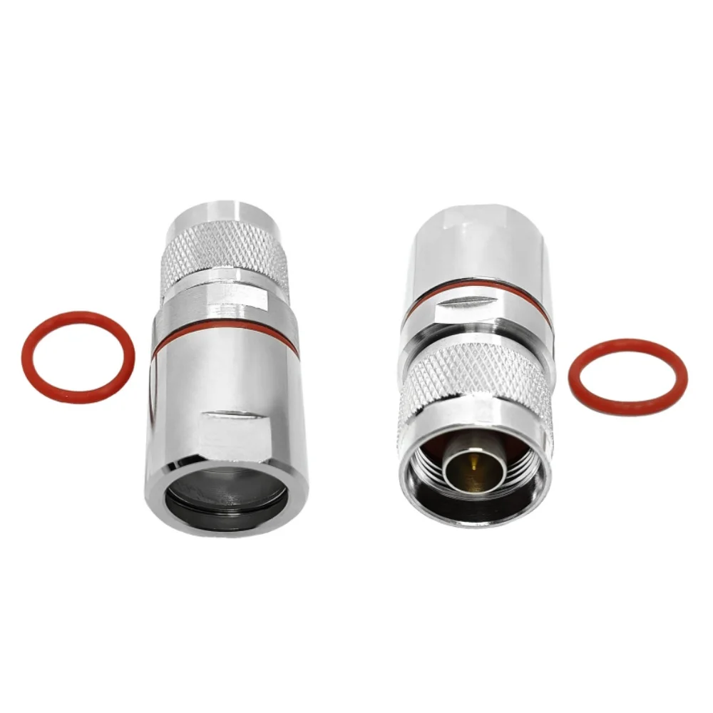 50 Ohm RF Coaxial Connector N Type Male Straight Clamp Connector for LMR600 Coaxial Cable