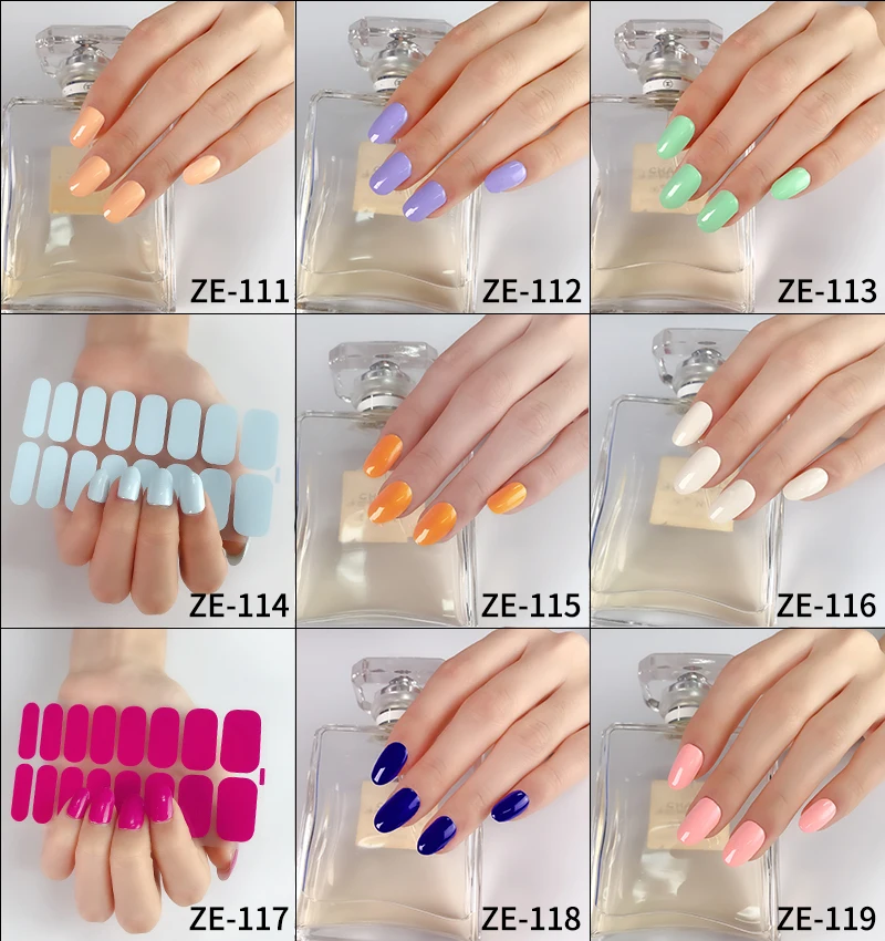 Wholesale Solid Color Nail Polish Sticker Safety Adhesive Diy Eco