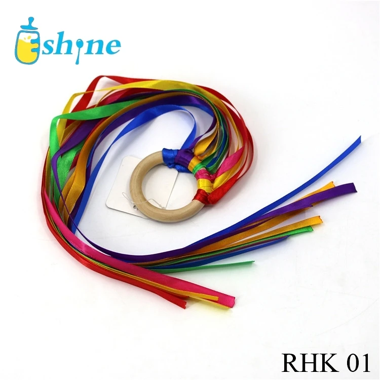 
Лидер продаж, новорожденные, вверх, Монтессори, стильная детская лента, кольцо, деревянная сенсорная игрушка 