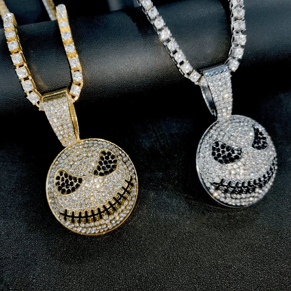 Uomo Donna Hip Hop Iced Out Bling Collana Con Ciondolo A Farfalla Miami Catena Cubana Collane HipHop Gioielli Con Ciondoli Di Moda - Foto 2