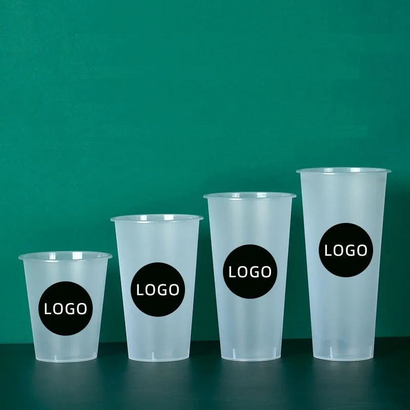 32 Oz Custom Logo PP Drink Bucket 1000ml Disposable Food Grade Plastic Fruit Container for Cold Drinks Wholesale supplier