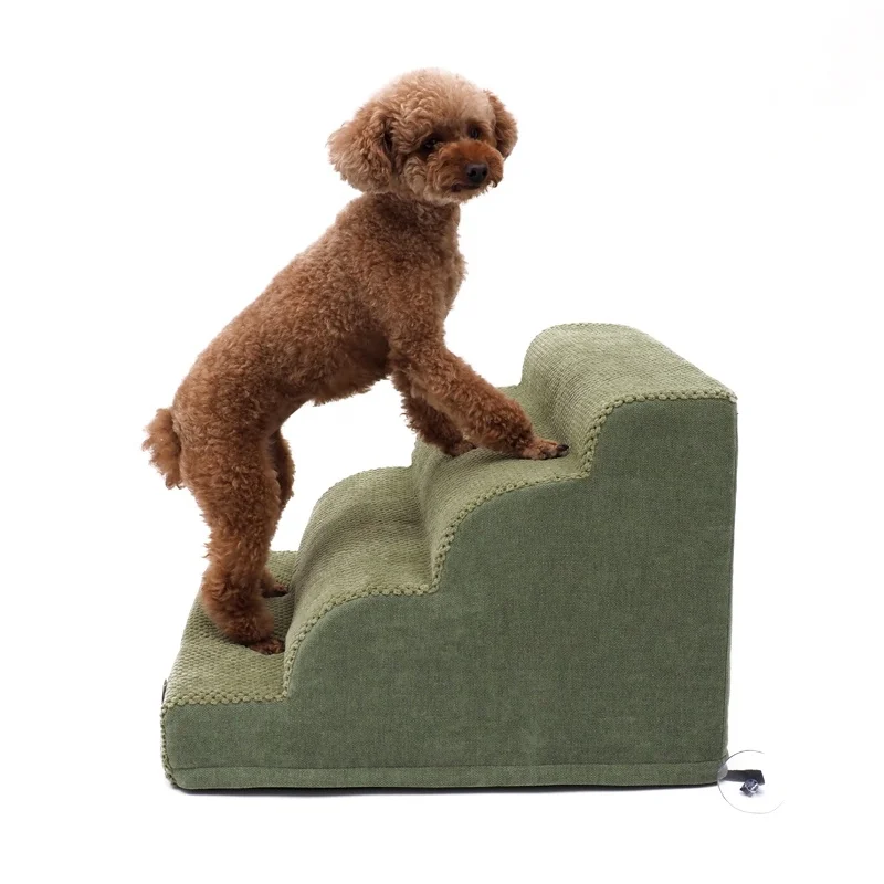 LS PEPPY BUDDIES HIGH DENSITY FOAM DOG STEPS 3 TIERS NON SLIP PET STAIRS for OLDER INJURED DOGS WITH JOINT PAIN